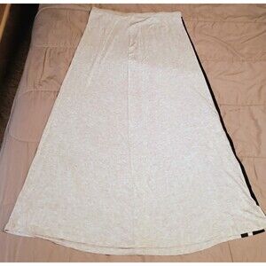 A.N.A. Women's Maxi Skirt Gray with Black Stripes Size M Vicose Material Summer